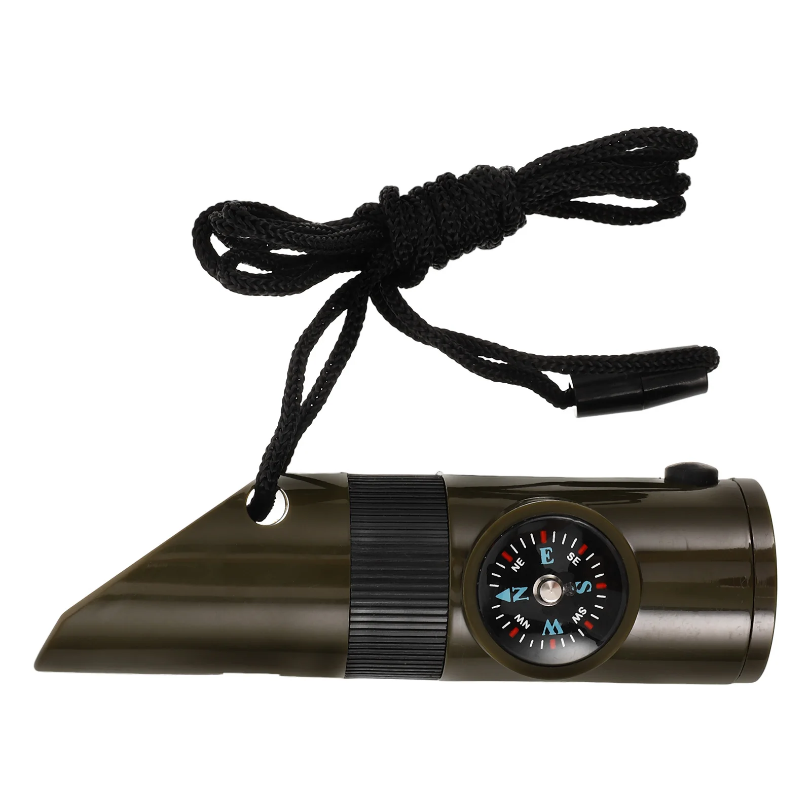 صفارة إنقاذ مادة ABS حبل صغير محمول متعدد الوظائف للسلامة في حالات الطوارئ صفارة عالية للتخييم والتنزه في الهواء الطلق