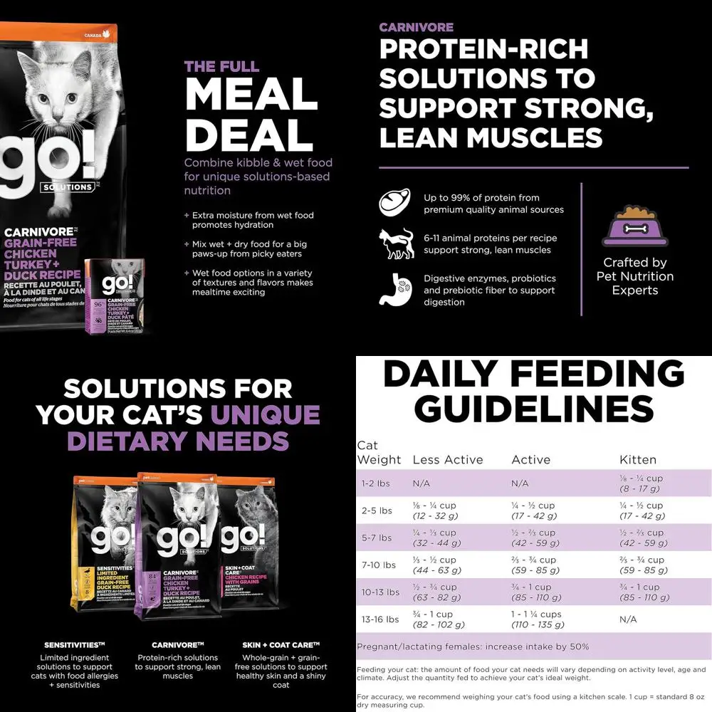 

Премиум-корм для кошек: Натуральное мясо и рыба, беззерновой, 3,6 кг (8 фунтов)