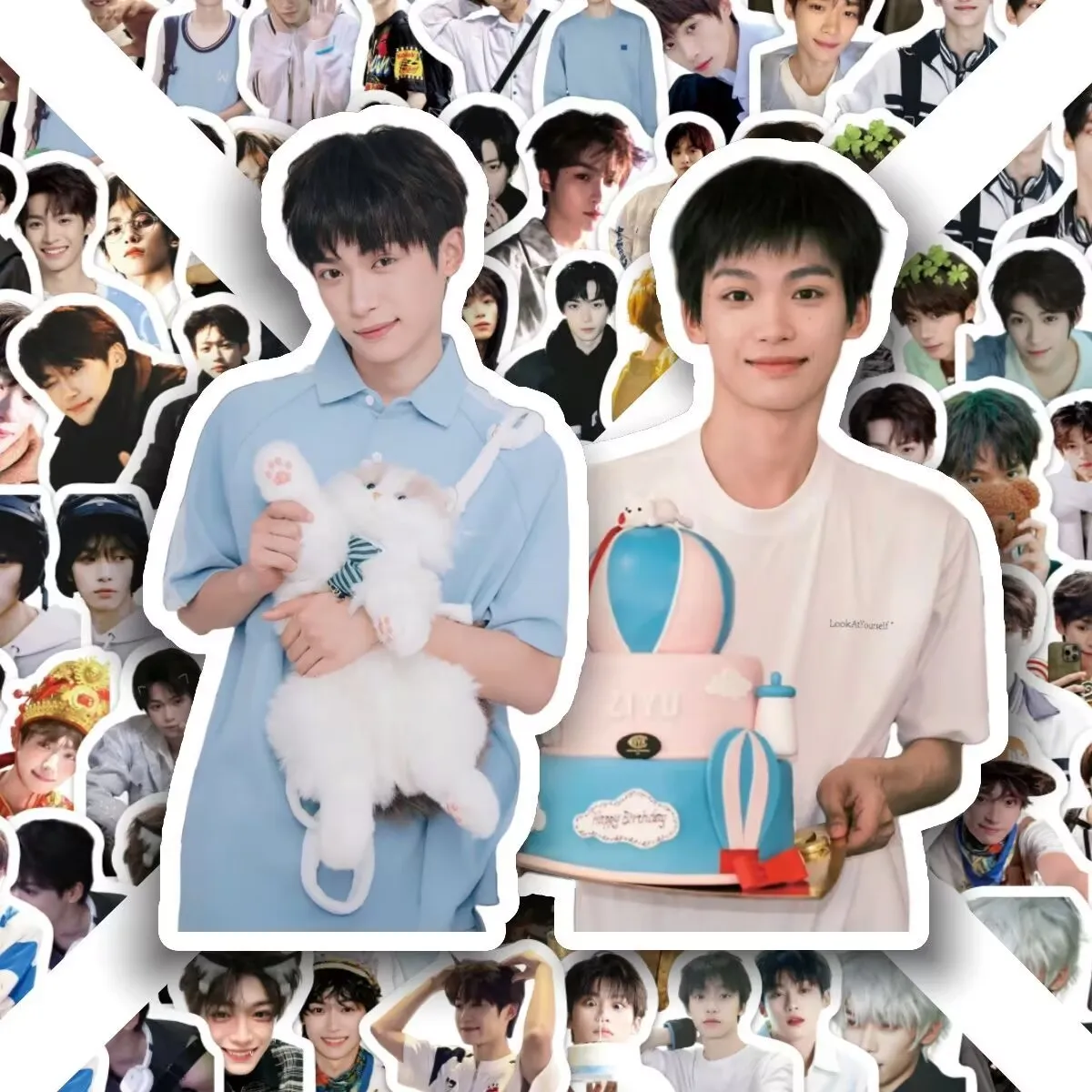 [당신만을 위한 독점] 외모 기준이 높은 잘 생긴 남자들의 300개의 Ziyu 스티커 '역사랑 우수웨이' 스타 DIY 다이어리