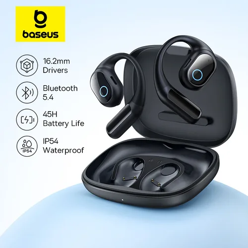 Baseus Eli 10i Fit auriculares abiertos ganchos para la oreja auriculares inalámbricos Bluetooth 5,4 IP54 auriculares deportivos de conducción de aire impermeables
