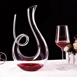 Decantador de vinho tinto, Snuggie Decanters, soprado à mão, garrafa de festa em bar, moda sem chumbo, conjunto aerador de champanhe, 1700ml