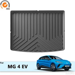 For MG 4 EV 2022 2023 2024 MG4 Trunk Mats All Weather Cargo Liner Custom Fit Cargo Mats TPE 3D Floor Mats Interior Accessories