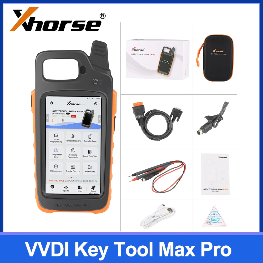 Xhorse VVDI Key Tool Max Pro With MINI OBD Tool Function Support Battery Voltage and Leakage Current