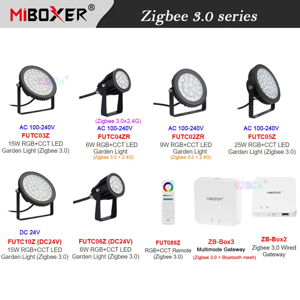 

Miboxer tuya APP Zigbee 3.0 RGB CCT 6W 9W 15W 25W LED Garden Light Waterproof IP66 Smart Outdoor Lawn Lamp AC 110V 220V DC 24V