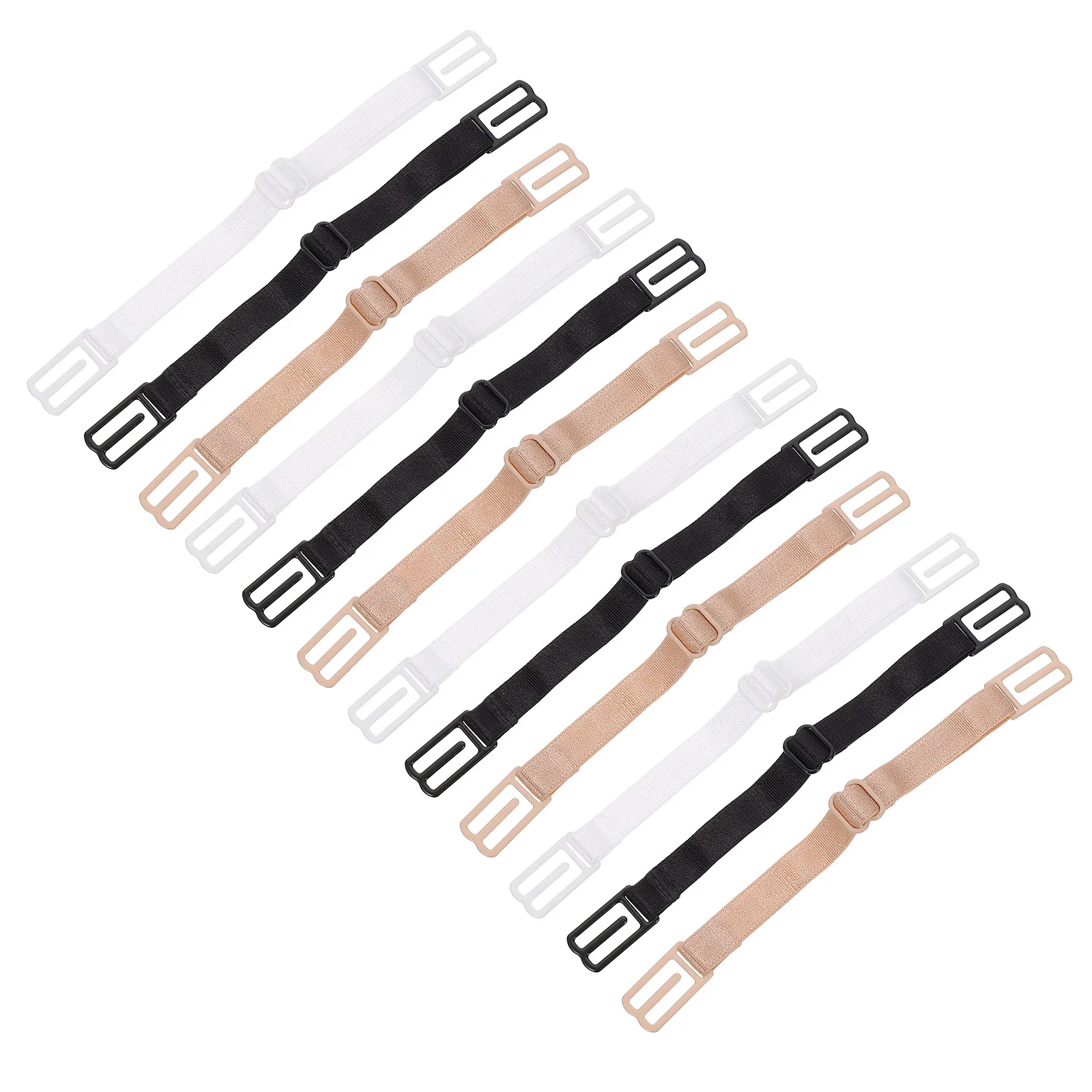 12 قطعة من ملحقات حزام الصدرية المرنة القابلة للتعديل للنساء، موسع حمالة الصدر لملحقات الملابس الداخلية المريحة لتخفيف التنفس