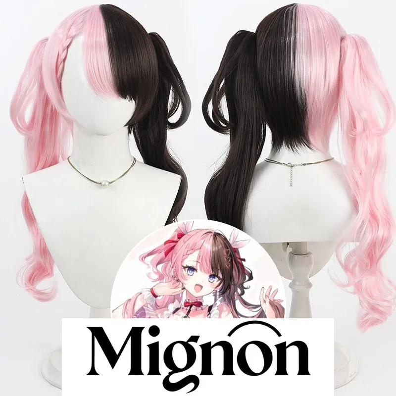 

VTuber Tachibana Hinano парик для косплея двухцветный съемный хвост для кожи головы подарок на Хэллоуин