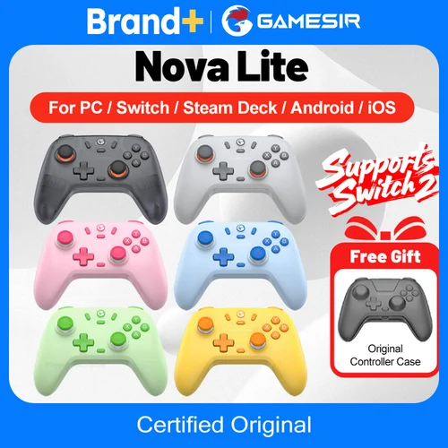 Gamesir Gamepads PC Switch 2 controlador Nova Lite Controle Hall Joystick efectivo para Nintendo Switch Steam Android iOS teléfono