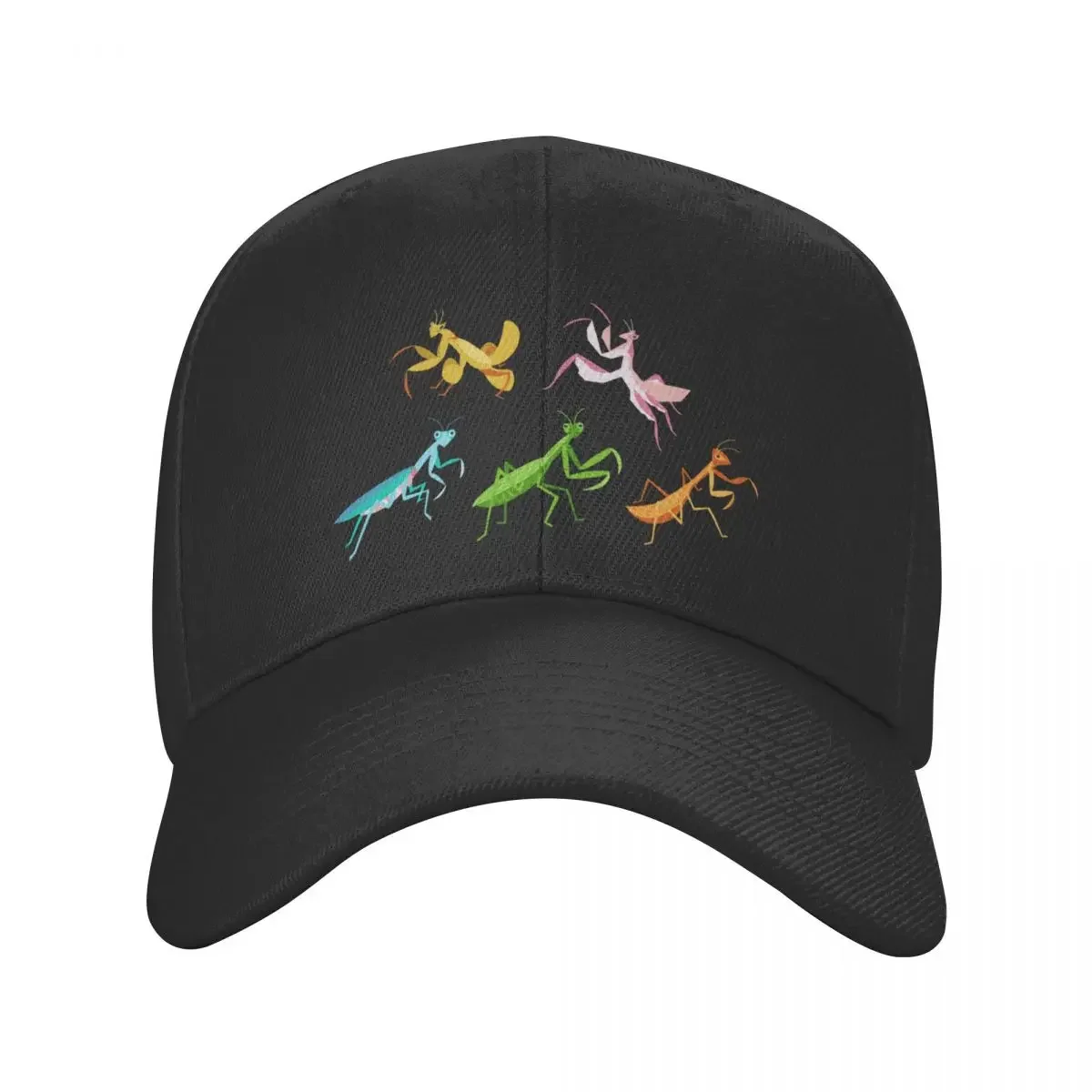 A Simple Assortment of Praying Mantises - Black Baseball Cap Hat Beach |-F-| Thermal Visor Sunscreen Mens Tennis Women's