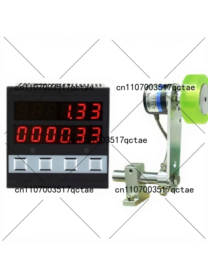Industrial Roller Type Linear Velocity Tester Rotational Speed Meter Encoder Control Line Speedometer