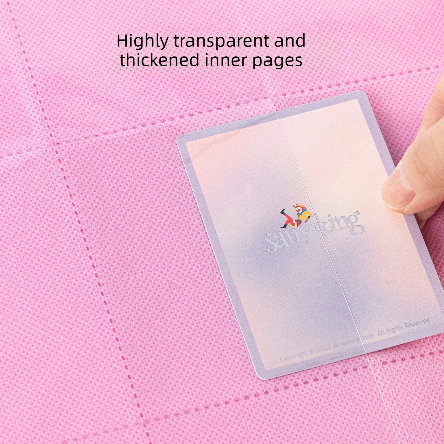 Sanseking Sakura Art 9-Pocket Zipper Card Binder, PU Leather Trading Card Album for Pokemon PTCG Riftbound Collectible Cards - view 4