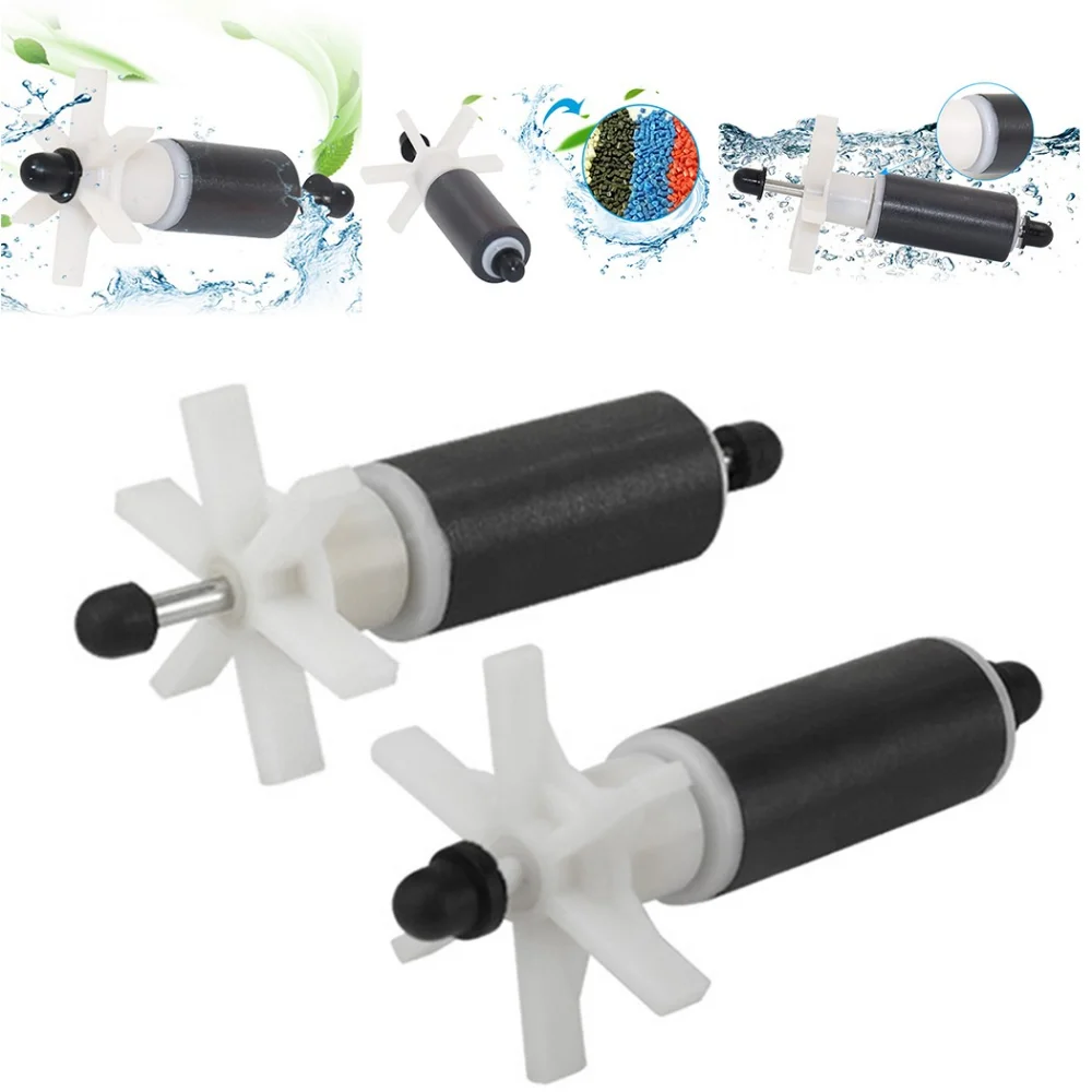Peças de reposição para bombas submersíveis com impeller de cerâmica; impellers de bomba disponíveis em vários tamanhos; acessórios para mini aquários.