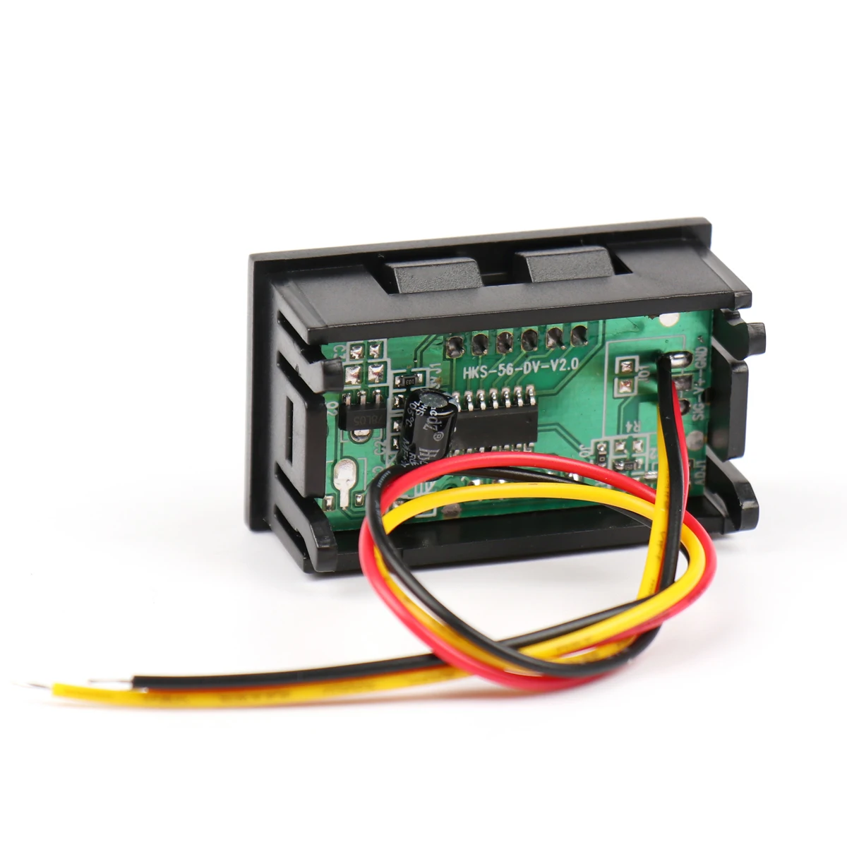 0.56 "LED الفولتميتر الرقمي DC5V-120V 3 سلك الجهد متر مقياس فاحص لتقوم بها بنفسك مع عكس حماية قطبية فاحص صغير