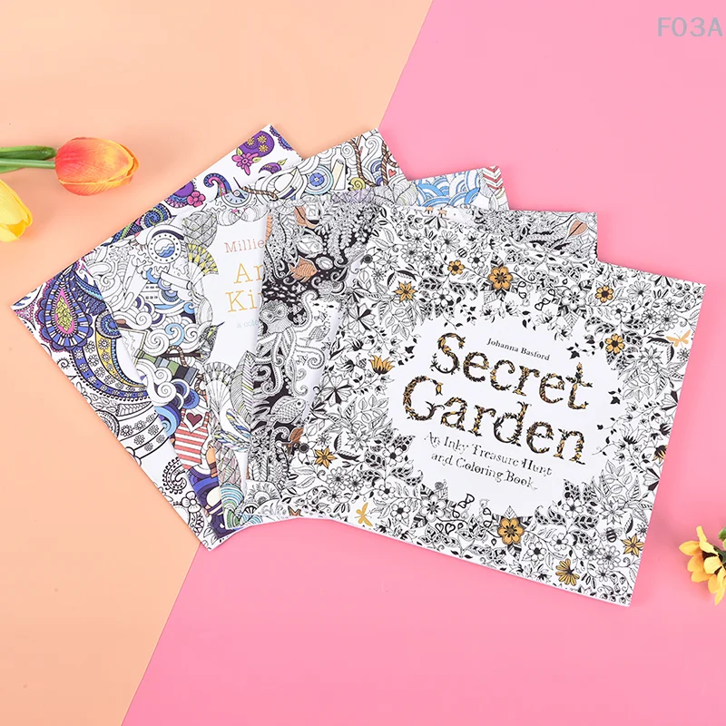 Libro para colorear para niños y adultos, libro de arte de pintura para aliviar el estrés y matar el tiempo
