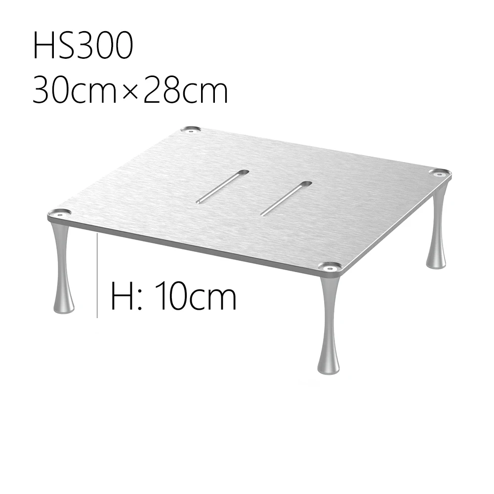 DDHiFi HS300 HiFi Display Stand for Desktop DAC Amp Aluminum Storage Holder / Rack for Table-Top Audio Devices Black/Silver