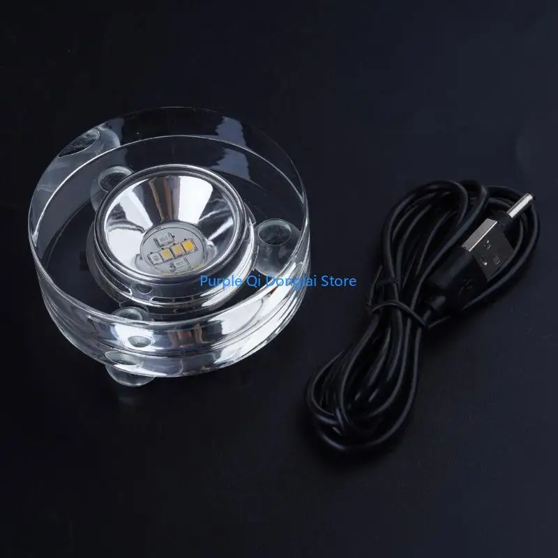 L21E Colorful Illuminated Base With Stable Rotation for Collectible Presentation