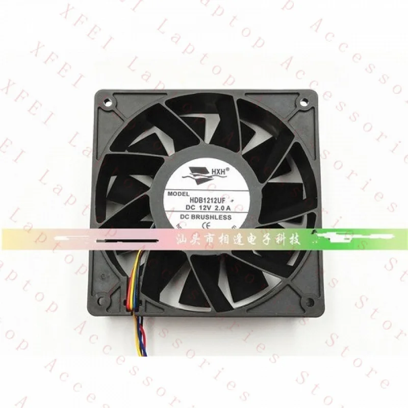 

C 1 PCS FOR HXH Fan HDB1212UF-P DC12V 2.0A 12038 12cm 4 Wire cooling fan