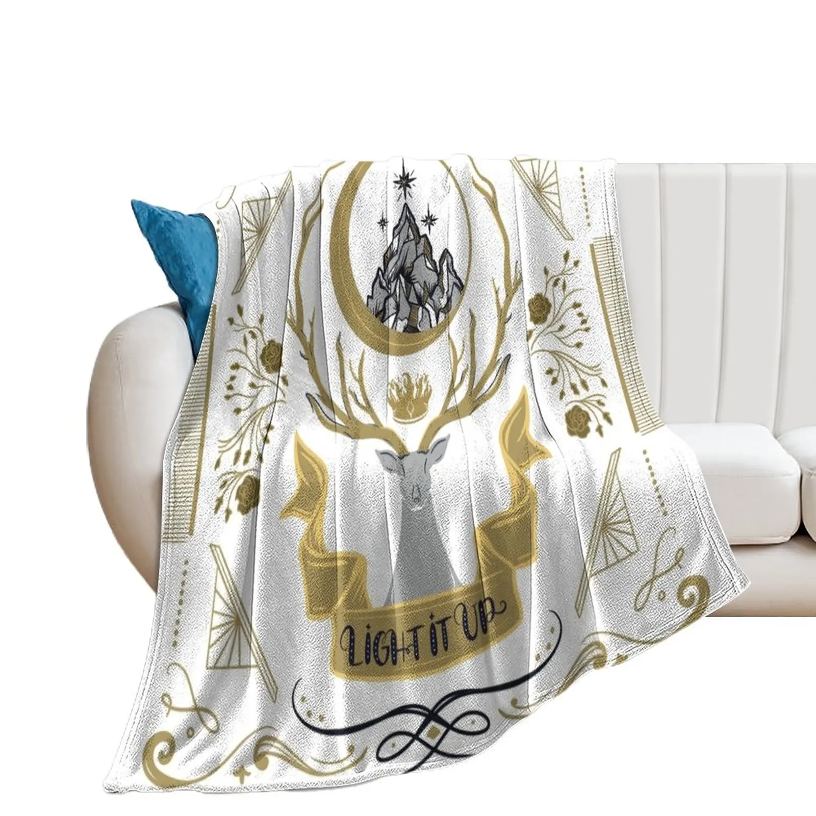 Light it up | sarahverse | Sarah J Maas Throw Blanket Luxury Thicken Winter beds Plaid on the sofa Blankets