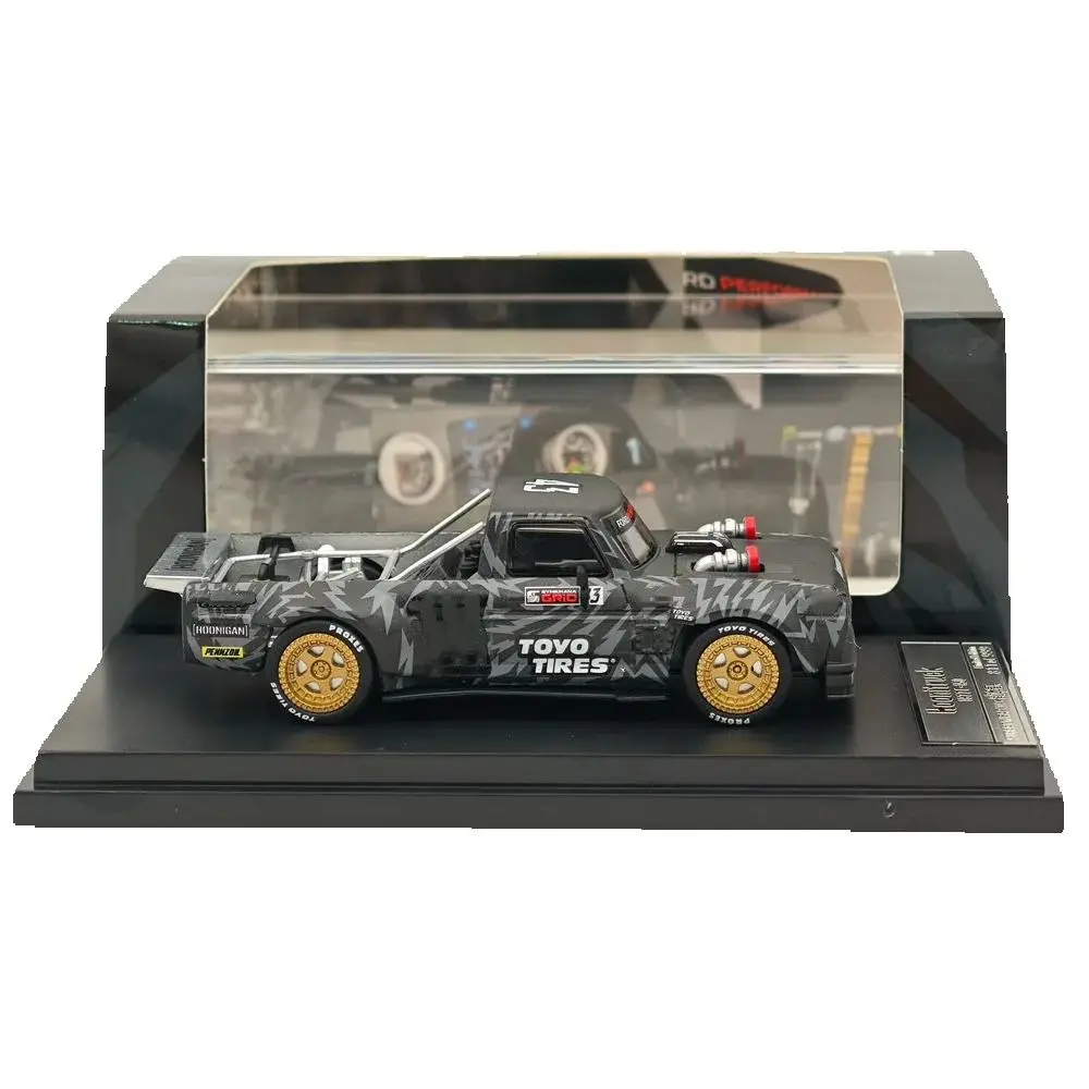 سلاح الشارع SW 1:64 لـ F-150 Hoonitruck Tianmen 1977 - أسود بيك اب دييكاست نموذج سيارة مصغرة مجموعة لعبة نموذج سيارة