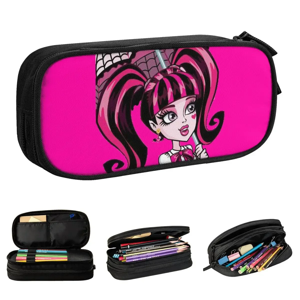 

Classic Draculaura High Pencil Case Pencil Box Pen Kids Large Storage Bag Students School Gifts Stationery