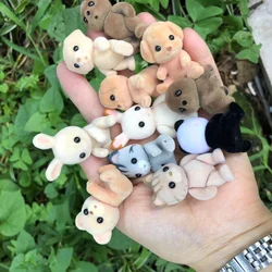 20/50/100pcs Flocking Animals Partial Defective Bulk Cargo Wholesale Of Dolls Blend Random Pendant Cartoon Cute 3D Fluffy Doll