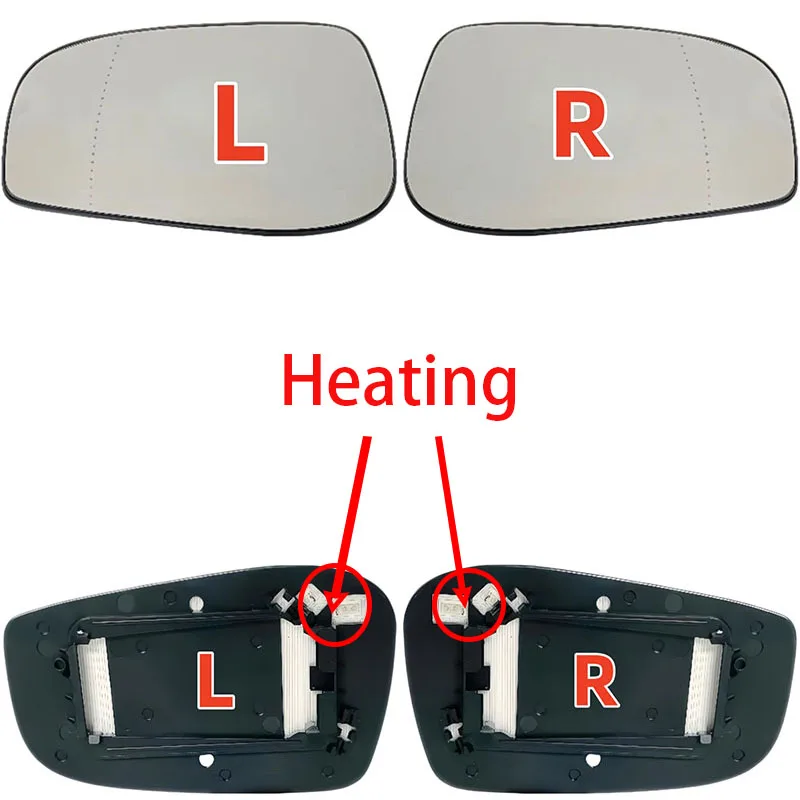 For VOLVO S60 S80 V70 2004 2005 2006 2007 (Europe Version) High Quality Car Heated Wide Angle Side Mirror Glass Lens