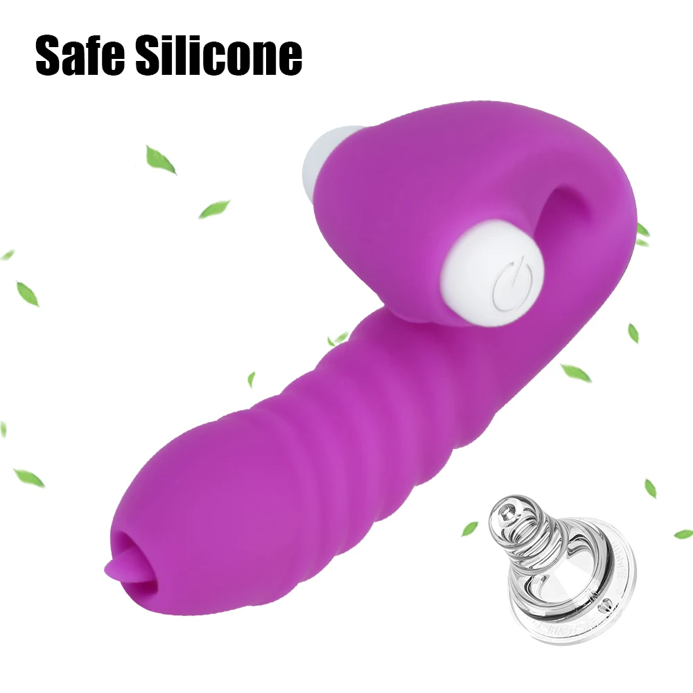 OLO Clitoris Stimulator Vagina Stimulation Sex Toys for Women Erotic Toy Mini Finger Vibrator G-spot Tongue Massager