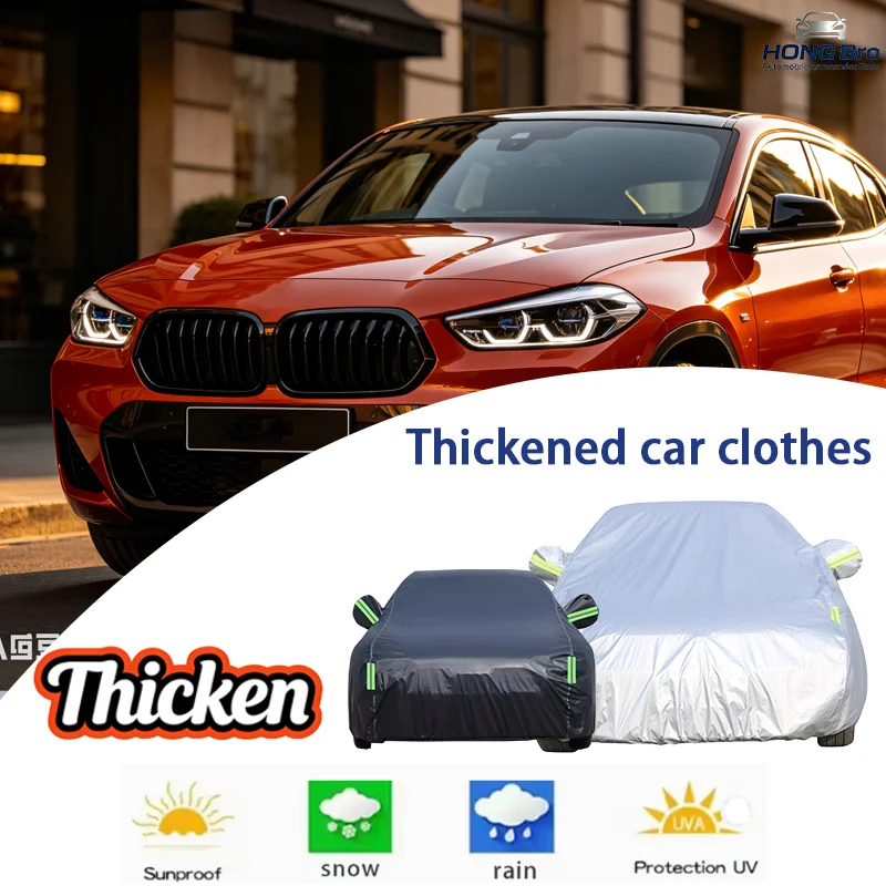 

For BMW X2 iX2 U10 2023-2026 Full Car Covers Oxford Fabric, Anti-UV Sunshade, Waterproof Snowproof Dustproof Accessories