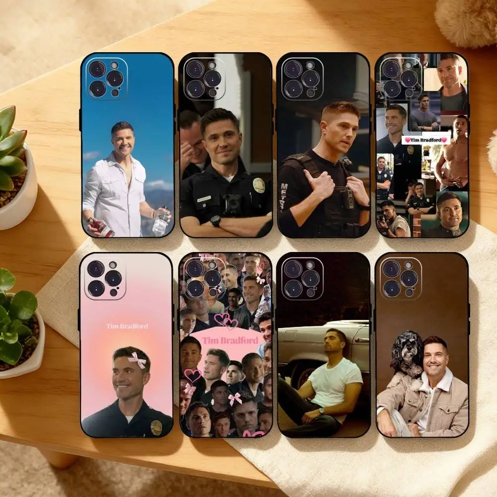 

Handsome T-Tim Bradford R-Rookied Phone Case For iPhone17,16,15,14,13,12Plus,Pro Max,XS,5G Soft Silicone Black Cover