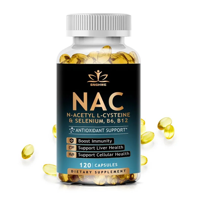 NAC Glutathione Capsules Vitamin B6 Vitamin B12 Selenium for Women and Men Beauty Health