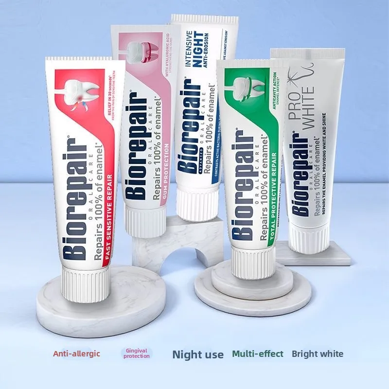 

75ml Italian Biorepair Toothpaste - Comprehensive Protection Repair Whitening Smoke Stain Removal for Oral Beauty Health