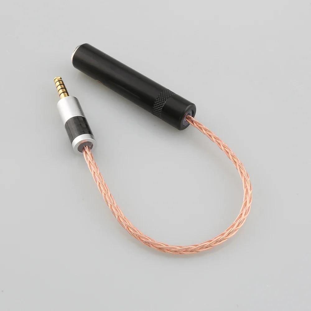 HiFi 4,4 мм TRRS сбалансированный штекер на 6,35 мм TRS 3-контактный гнездовой аудиокабель-адаптер 4,4 мм на 1/4 6,35 мм UPOCC одиночный медный
