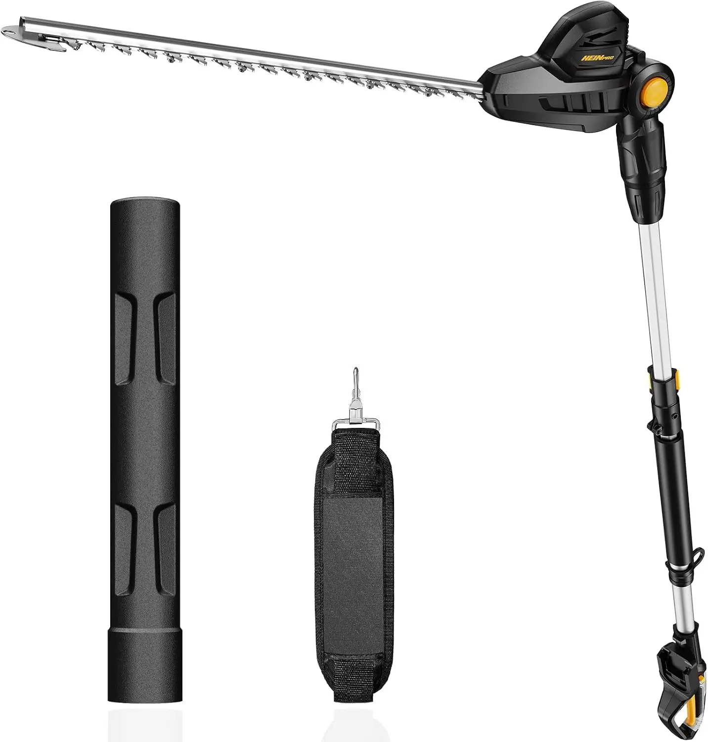 Cordless Pole Hedge Trimmer, Long-Reach Battery-Powered Hedge Cutter, Compatible with 20V Lithium-Ion Batteries