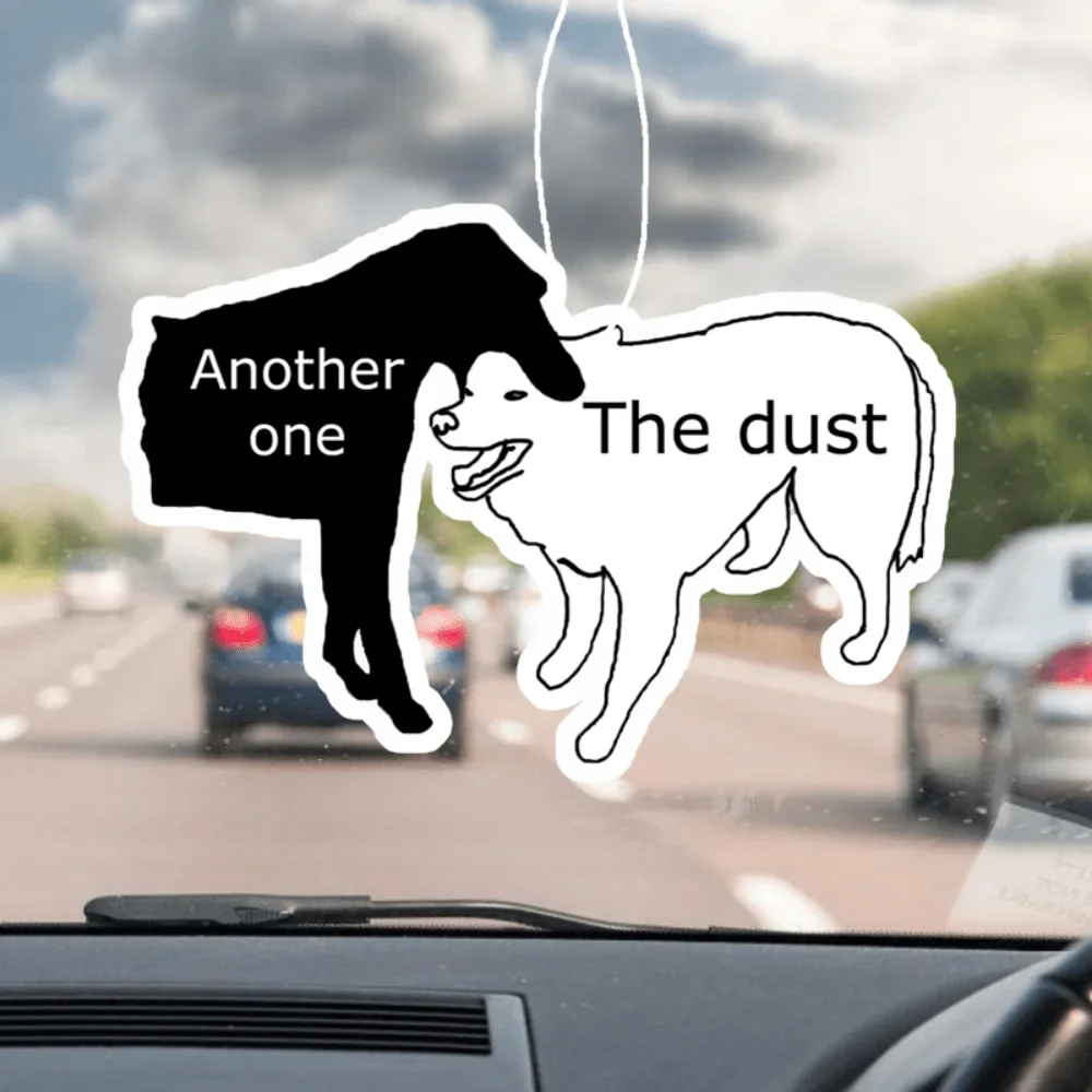 Staub- und Begleiterhund-Duo-Auto-Duftaufhänger – herzerwärmendes Design, hängende Spiegelentlüftung, anhaltender Duft