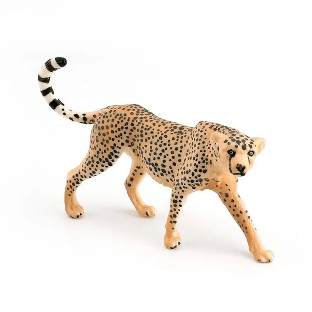 Realistic Leopard Action Figures Animal Model Ornament Snow Leopard Model Simulation Educational Cheetah Leopard Figures