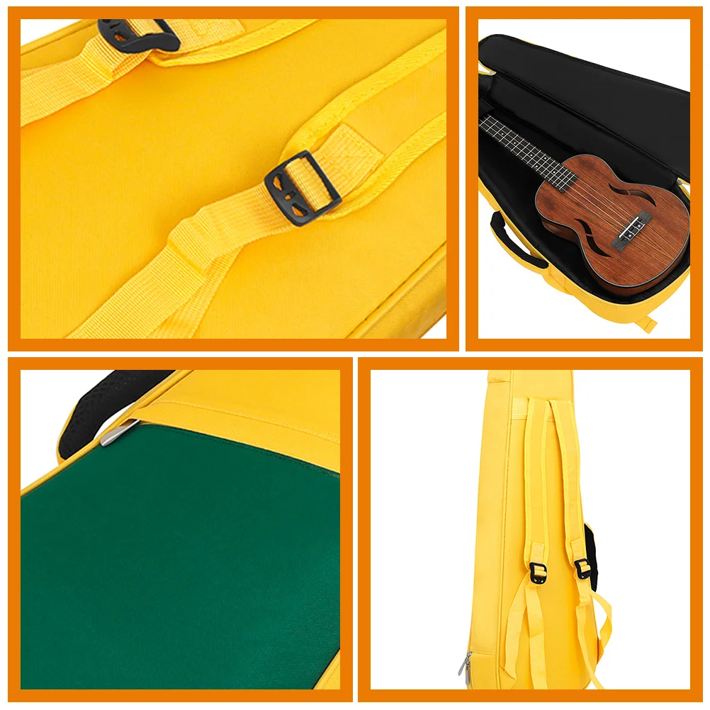

Stylish 26-27 Inch Ukulele Bag Cotton Lining Lightweight Portable Case For Small Guitar Storage Accessories Pouch Travel