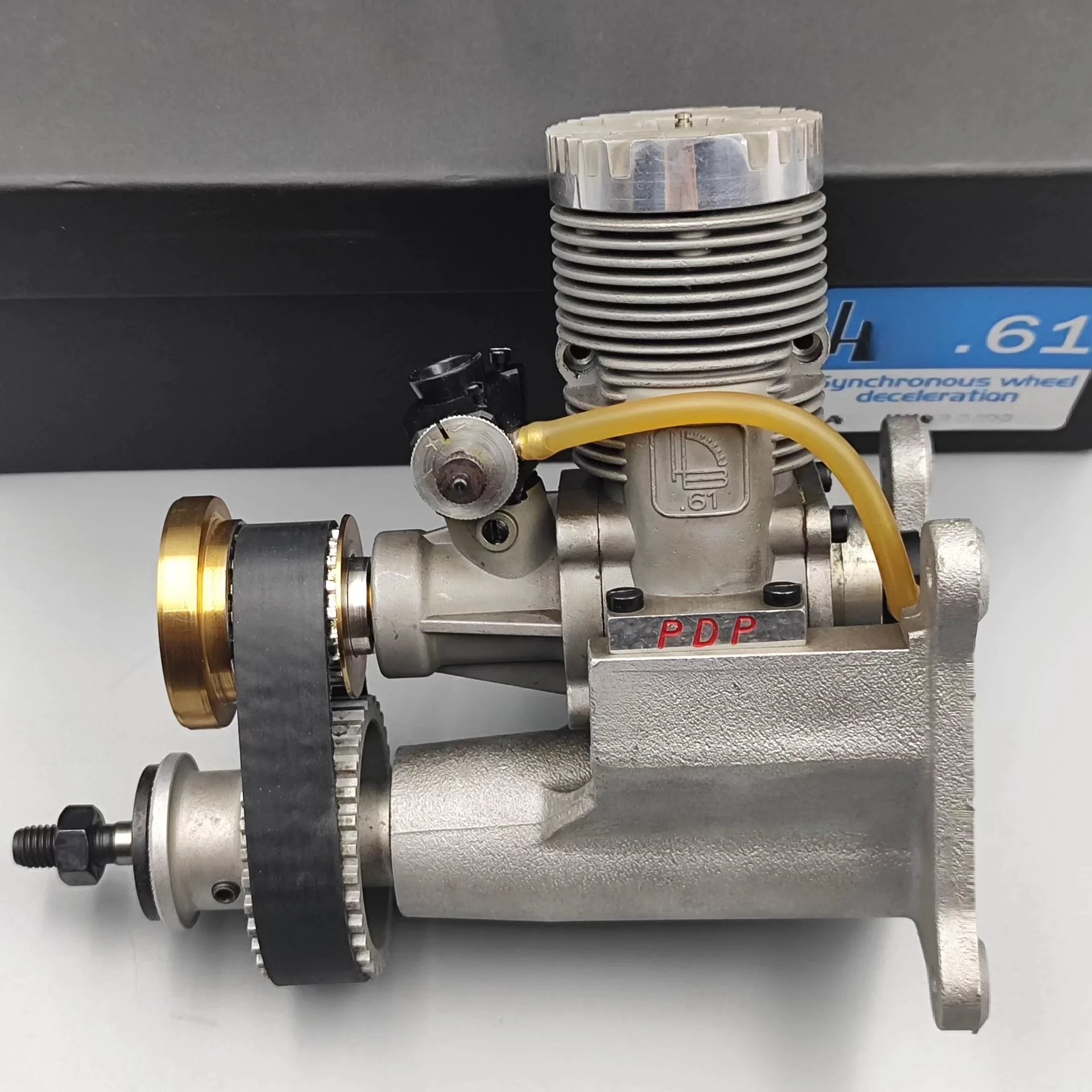 Modelo de aeronave motor hb 61 metal metanol modelo aeronave motor redução cinto modelo brinquedo