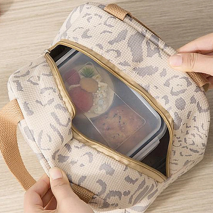 Small Portable Thermal Lunch Bag Girls Food Box Durable Waterproof Office Cooler Lunch Box Ice Insulated Case Camping Ins Bag