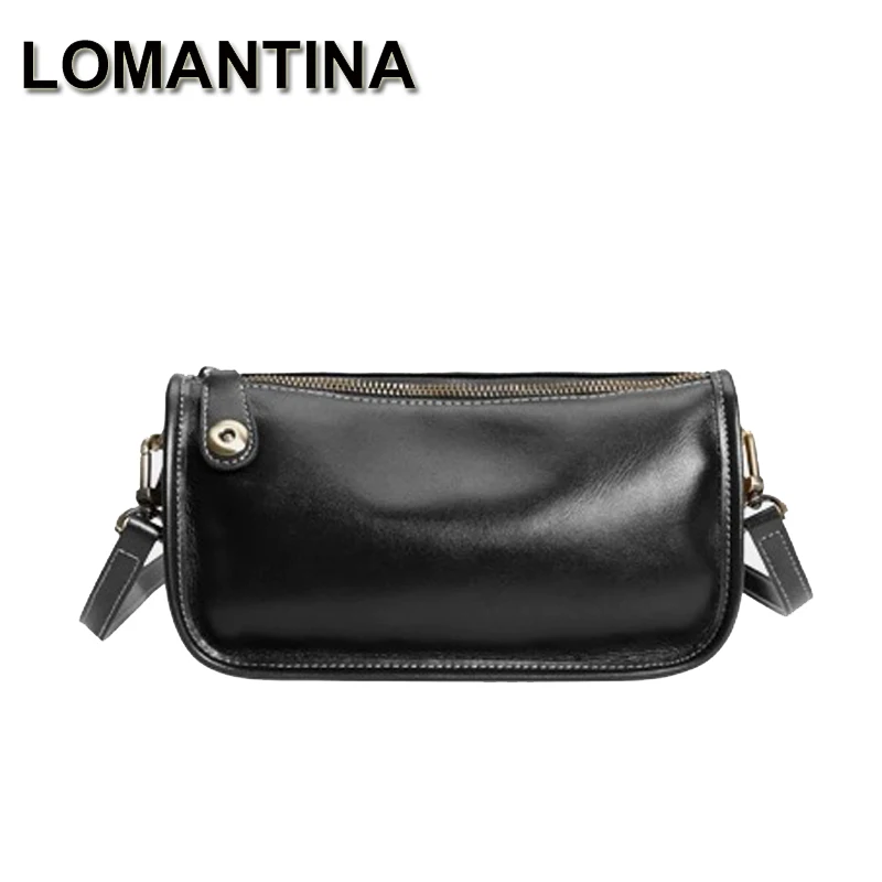 

LOMANTINA Soft Vegetal Kneading Fashion Handbags Women Purses Casual Designer Tote High Quality Crossbody Messenger Bags