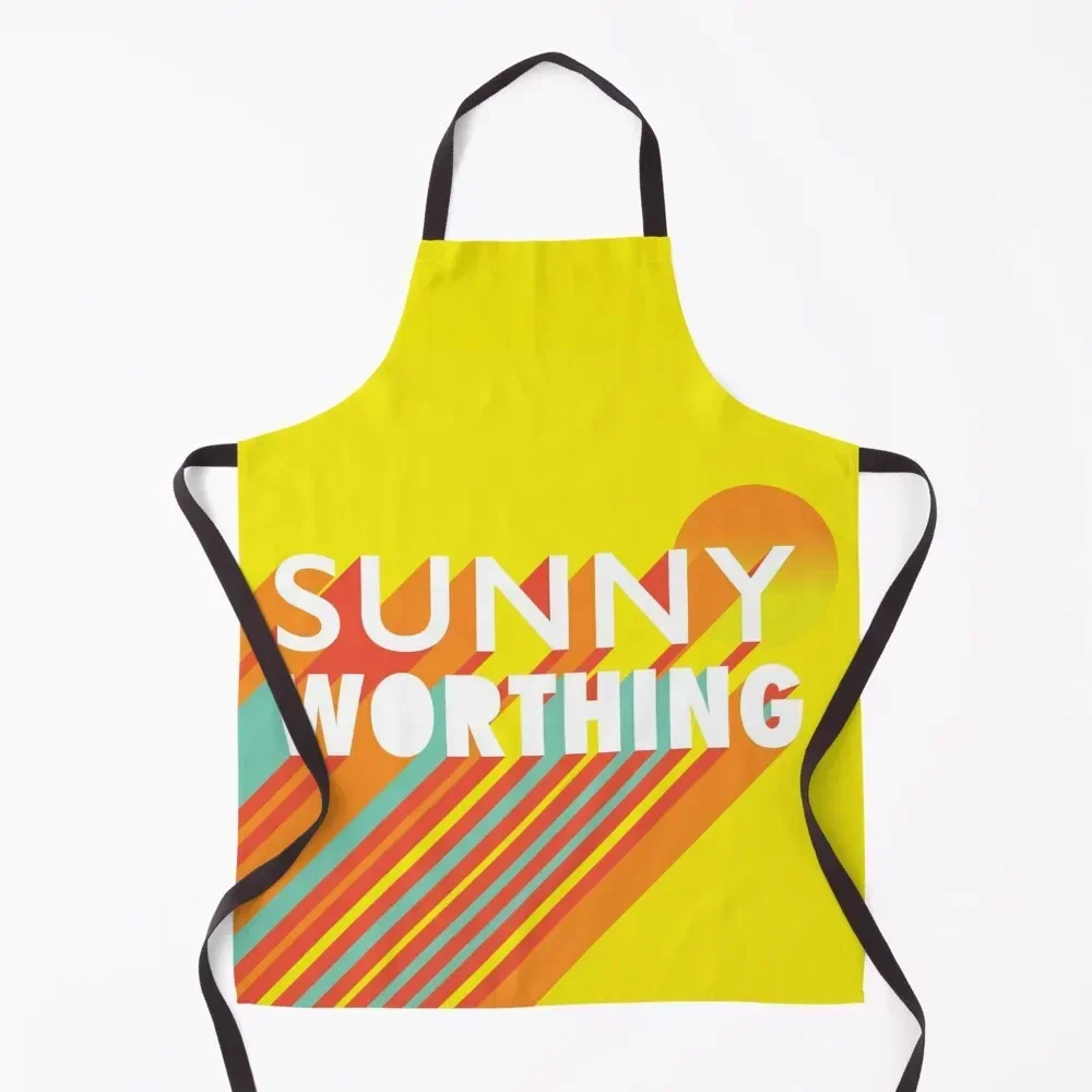 

Sunny Worthing Graphic Square by Russ Iden Art Apron men Home Cleaning Apron