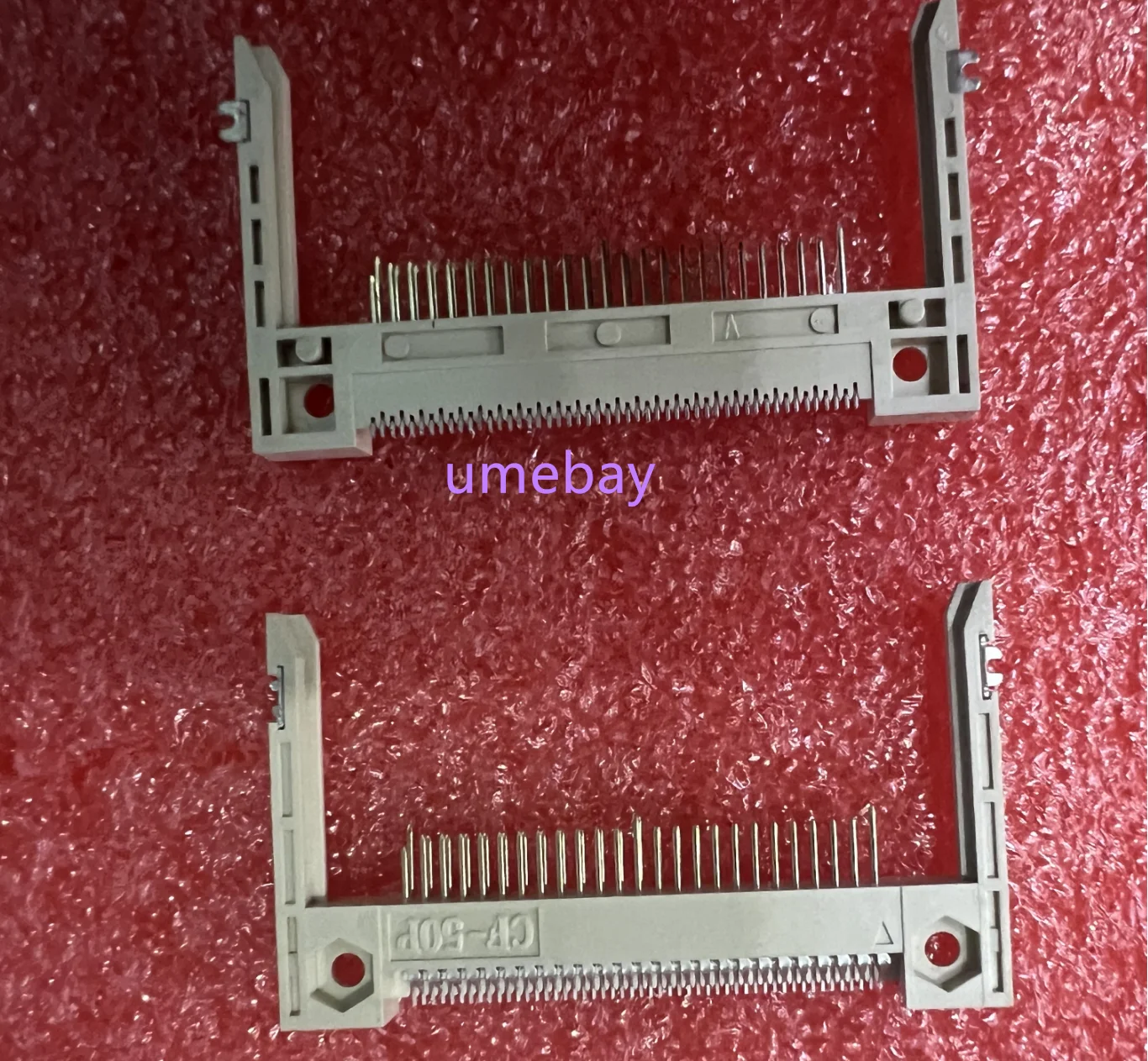 10pcs   CF card holder (under the board) long arm type L=26.9mm spacing SMT SMT patch type 50P