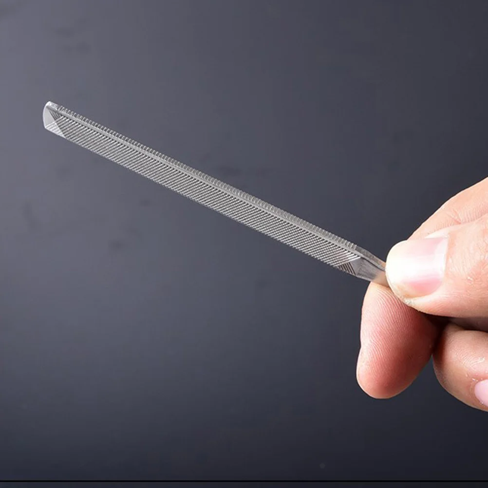 2個入りアートツールキット ステンレス製ネイルファイル 指の爪やすり プロ用マニキュアセット 家庭用サロン用 サファイアファイル