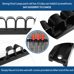 3-H 3Pcs/Set  Screwdriver Organizer Tool Holder Wall Organizer Wall Mount for Vice Wrench Plier Screwdriver Organization