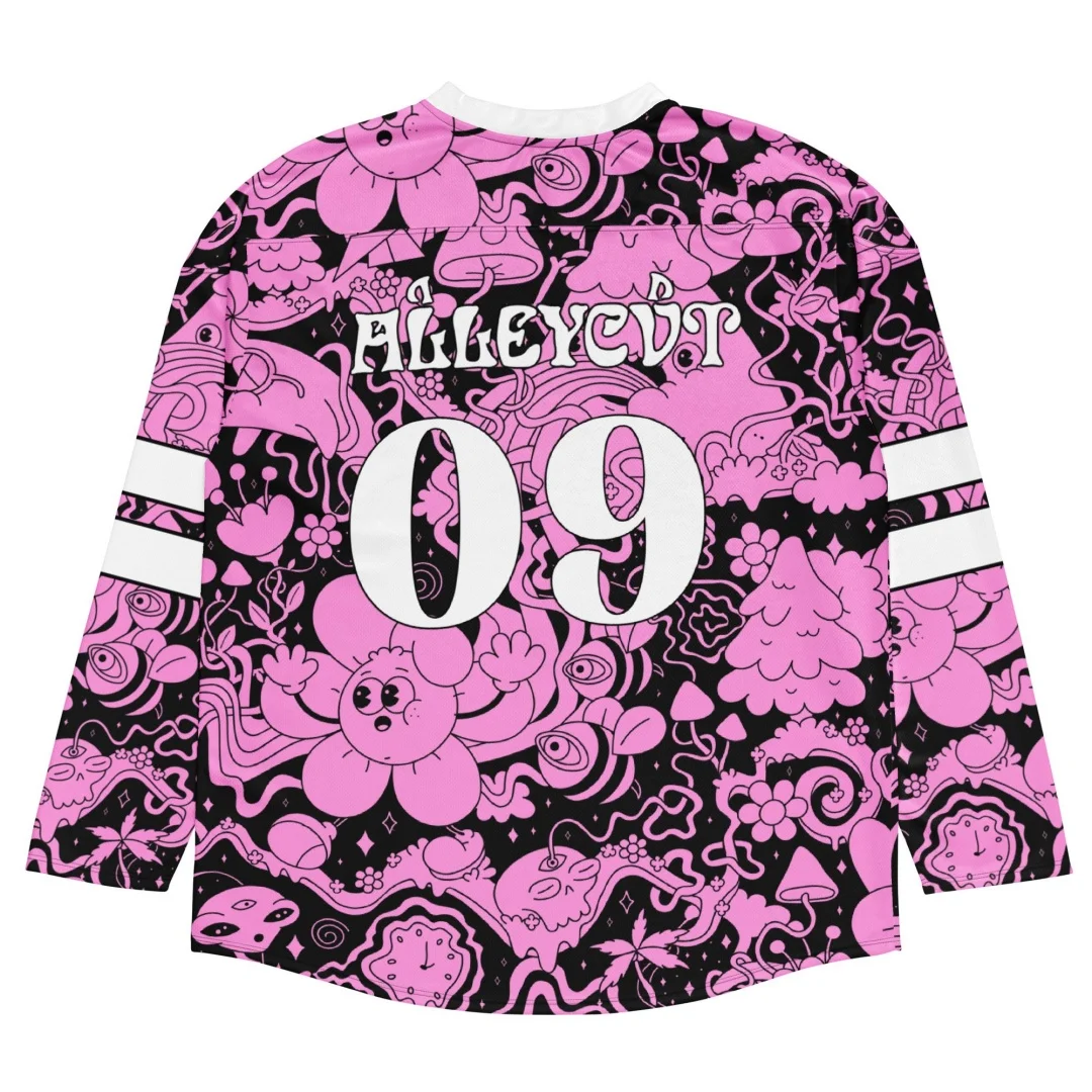 ALLEYCVT Inspired Rave Jersey Psychedelic Festival Outfit Bequemes Outfit für Bass-Musikliebhaber Sommer Herren T-Shirt Tee Y2k Frau – Detail 7