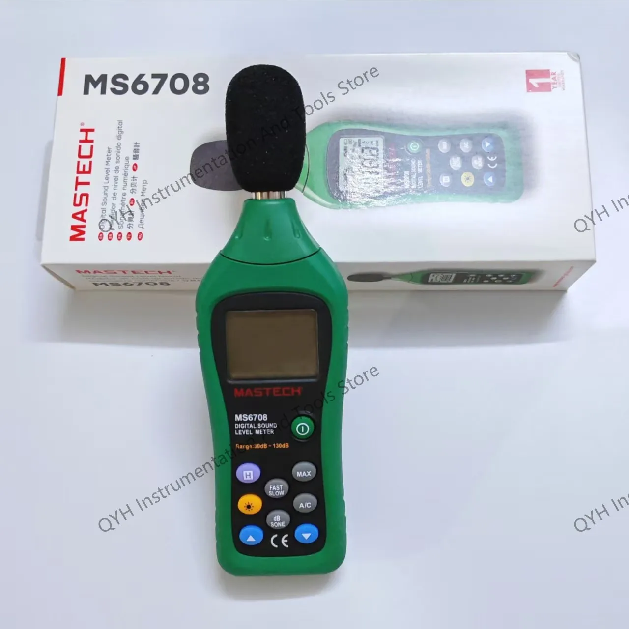MASTECH MS6708 цифровой измеритель уровня звука портативный точный измеритель звука децибел тестер 30 ~ 130 дБ промышленный мониторинг шума