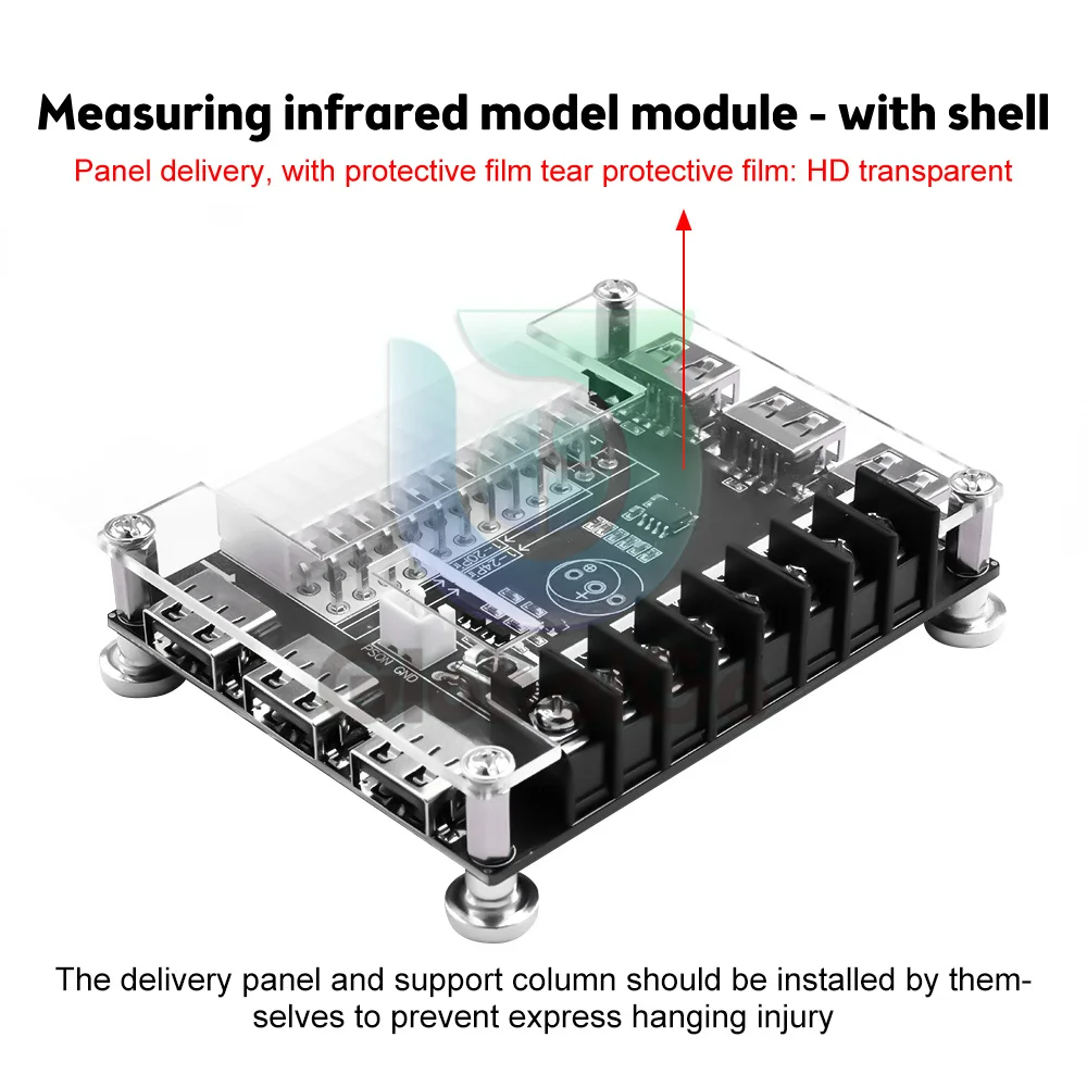 20/24 pinów ATX moduł tabliczki zaciskowej złącze adaptera wsparcie + 12V/-12v/+ 5V/5VSB/+ 3.3V z funkcją podczerwieni