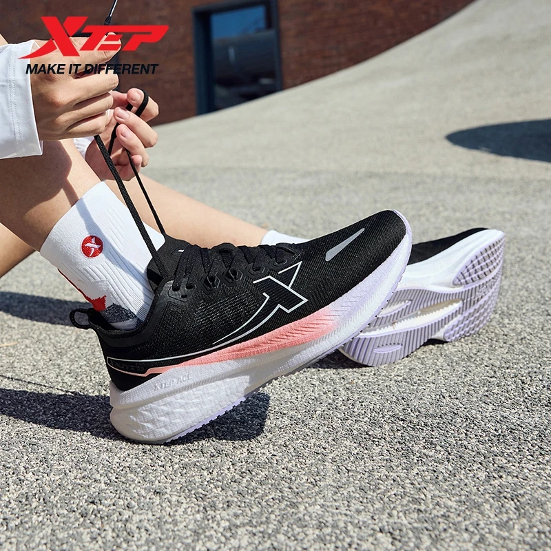Xtep cinco velocidades 2.0 tênis de corrida para mulher 2024 outono confortável sapatos esportivos jogging amortecimento tênis 876318110002