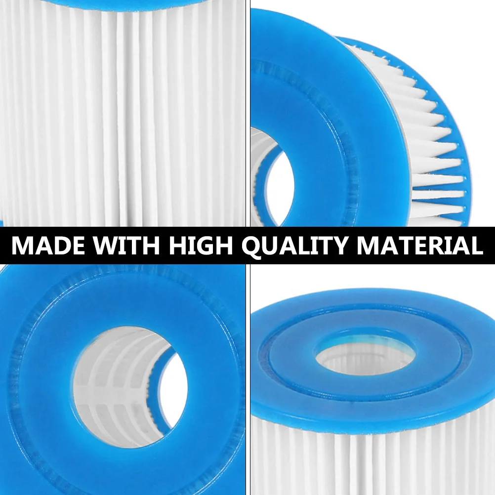 

4Pcs Pool Filter Pump Cartridge High Element 87cm X 78cm Suitable for Most Pools Easy Cleaning Pool Replacement Filter