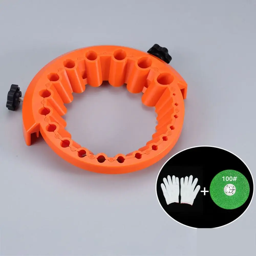 Portable 20 Hole Drill Bit Sharpener Efficient Precision Grinding Tool Polishing Multipurpose Sharpening Tool Worker