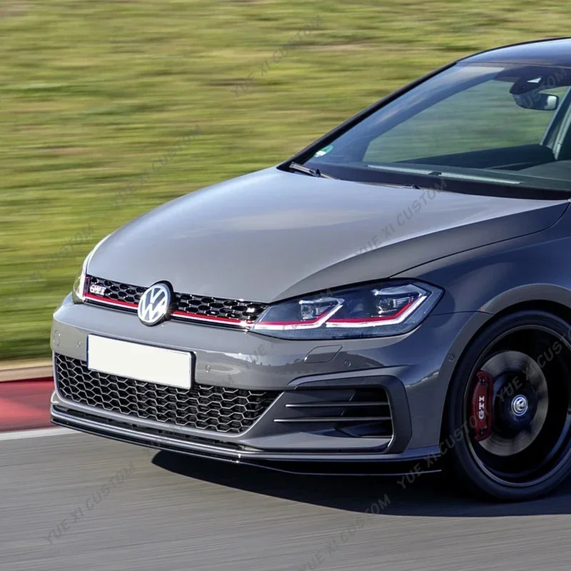 Для Volkswagen Golf 7 Facelift MK7.5 GTI TCR 2017-2020 автомобильный передний бампер, сплиттер, спойлер, диффузор, защитная крышка, комплекты кузова