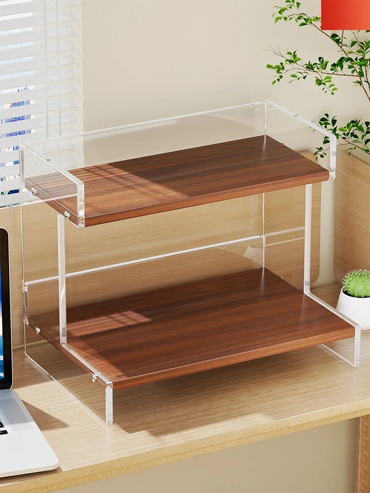 desktop-office-desk-organizer-bookshelf-file-storage-rack-home-bookshelf-display-cabinet-simple-style-acrylic-density-board